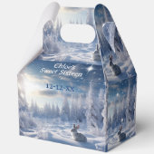 Christmas Winter Wonderland Snow Bunny  フェイバーボックス (裏面)