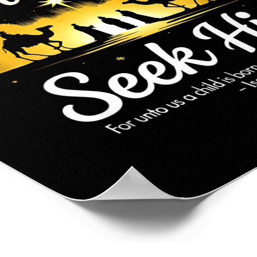 Christmas Wise Men Still Seek Him 3 Kings Religiou ポスター (角)