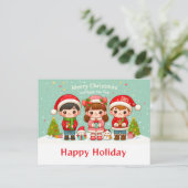 CHRISTMAS wishはがき ポストカード (スタンド正面)