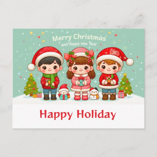 CHRISTMAS wishはがき ポストカード (正面)