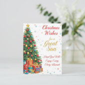 Christmas Wishes for a Great Son シーズンポストカード (スタンド正面)
