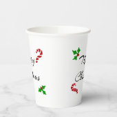 Christmas Wishes Paper Cups 紙コップ (左)