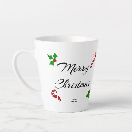 Christmas Wishes Small Latte Mug カフェラテマグ (左)