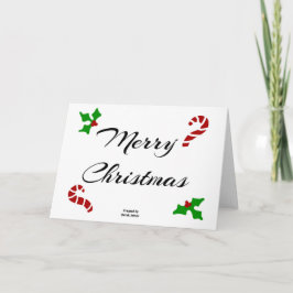 Christmas Wishes Standard-Size Greeting Card サンキューカード