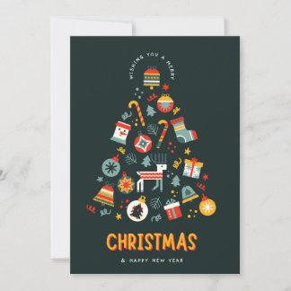 Christmas Wishing Holiday Card シーズンカード