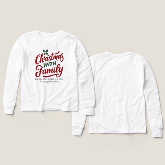 Christmas WITH Family – Glitter Holiday Design (デザイン 正面＆背面)