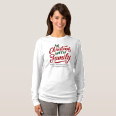 Christmas WITH Family – Glitter Holiday Design Tシャツ (正面フル)