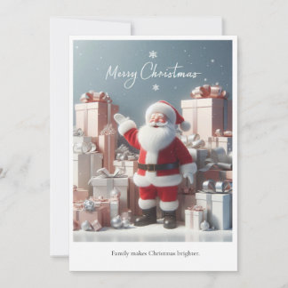 Christmas with Family Greeting Card | Warm Holiday シーズンカード