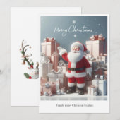 Christmas with Family Greeting Card | Warm Holiday シーズンカード (正面/裏面)