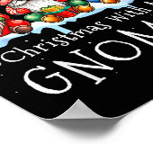 Christmas With My Gnomies Buffalo Plaid Gnome Fami ポスター (角)