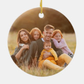 Christmas With My Tribe Photo, Name & Year セラミックオーナメント (裏面)