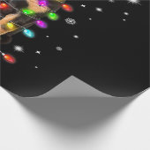 Christmas With Rottweiler Dog ラッピングペーパー (角)