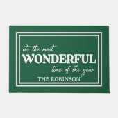 Christmas Wonderful time of the year ドアマット (正面)