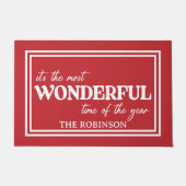 Christmas Wonderful time of the year ドアマット (正面)