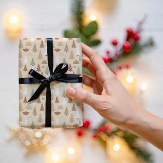 Christmas woodland animals wrapping paper  ラッピングペーパーシート