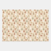 Christmas woodland animals wrapping paper  ラッピングペーパーシート (正面2)