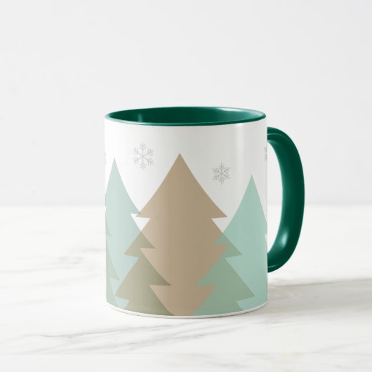 Christmas Woodlands Coffee Mug マグカップ (正面右)