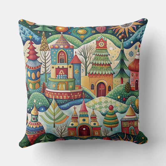 Christmas World designer cushion クッション (裏面)