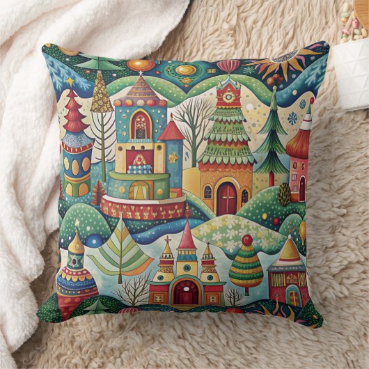 Christmas World  designer cushion クッション (ブランケット)
