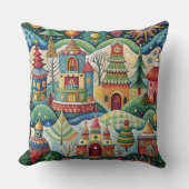 Christmas World  designer cushion クッション (正面)