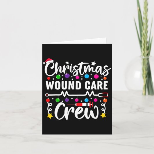 Christmas Wound Care Crew Nurse Xmas Nursing Rn Lp カード (正面)