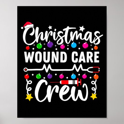 Christmas Wound Care Crew Nurse Xmas Nursing Rn Lp ポスター (正面)
