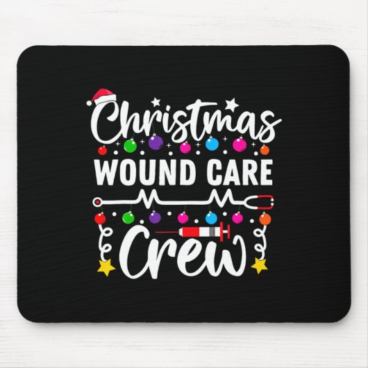 Christmas Wound Care Crew Nurse Xmas Nursing Rn Lp マウスパッド (正面)