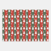 Christmas Wrap Paper Flat Sheet (Set of 3) ラッピングペーパーシート (正面3)