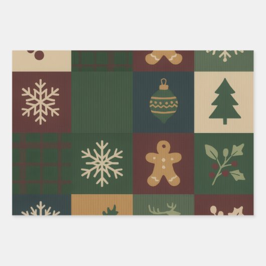 Christmas Wrapping Paper ラッピングペーパーシート (正面)