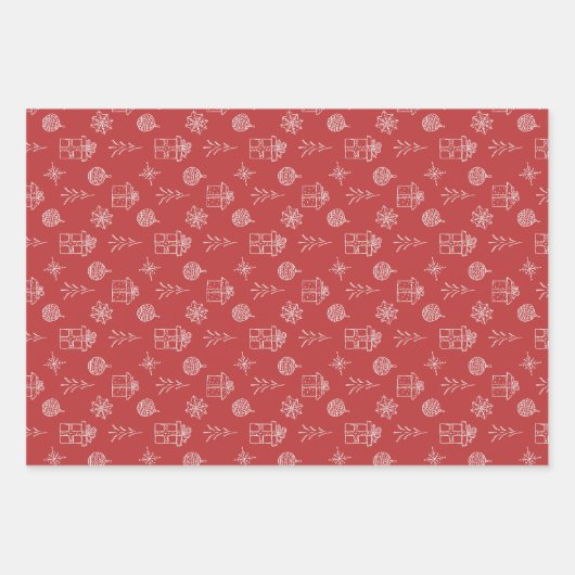 Christmas wrapping paper ラッピングペーパーシート (正面)