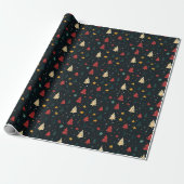 Christmas wrapping paper ラッピングペーパー (アンロールド)