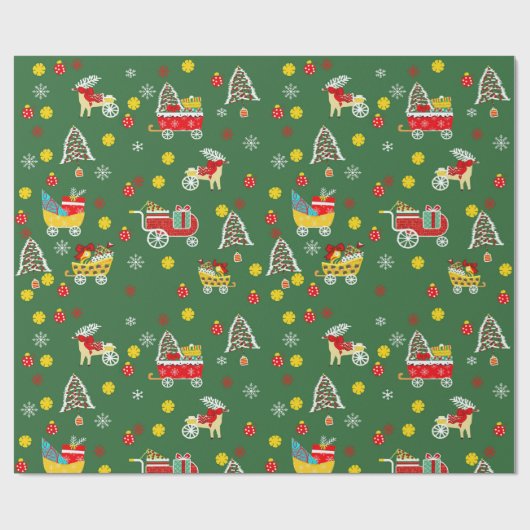Christmas Wrapping Paper ラッピングペーパー (フラット)