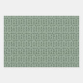 Christmas wrapping paper 3 flat sheet  ラッピングペーパーシート (正面)