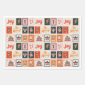 Christmas Wrapping Paper Bundle – Holiday winter  ラッピングペーパーシート (正面3)