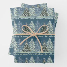 Christmas Wrapping Paper - Elegant and Festive ラッピングペーパーシート