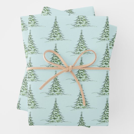 Christmas Wrapping Paper Flat Sheet Set of 3 ラッピングペーパーシート (インサイチュ)