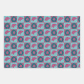 Christmas Wrapping Paper Flat Sheet Set of 3 ラッピングペーパーシート (正面3)