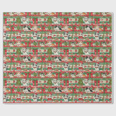 Christmas Wrapping Paper for Cat Lovers ラッピングペーパー (フラット)