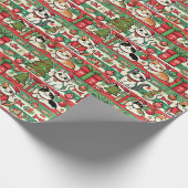 Christmas Wrapping Paper for Cat Lovers ラッピングペーパー (角)
