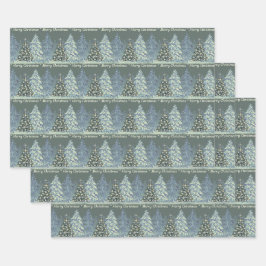 Christmas Wrapping Paper -Forest in Winter ラッピングペーパーシート