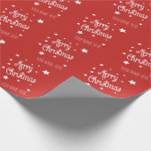 Christmas Wrapping Paper Personalize Name ラッピングペーパー (角)