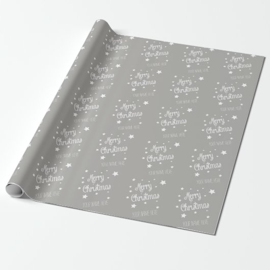Christmas Wrapping Paper Personalize Name ラッピングペーパー (アンロールド)