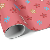 Christmas Wrapping Paper - Red Color ラッピングペーパー (ロールコーナー)