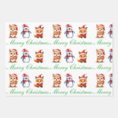 Christmas Wrapping Paper Set ラッピングペーパーシート (正面)