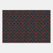 Christmas Wrapping Paper Set of 3 Designs ラッピングペーパーシート (正面3)