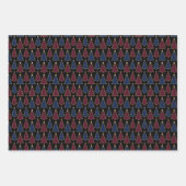 Christmas Wrapping Paper Set of 3 Designs ラッピングペーパーシート (正面2)