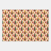 Christmas Wrapping Paper Set of 3 Designs ラッピングペーパーシート (正面2)