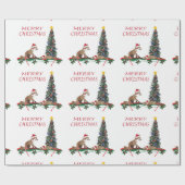 Christmas wrapping paper, wildlife  ラッピングペーパー (フラット)