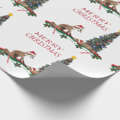 Christmas wrapping paper, wildlife  ラッピングペーパー (角)