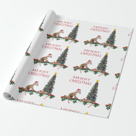 Christmas wrapping paper, wildlife  ラッピングペーパー